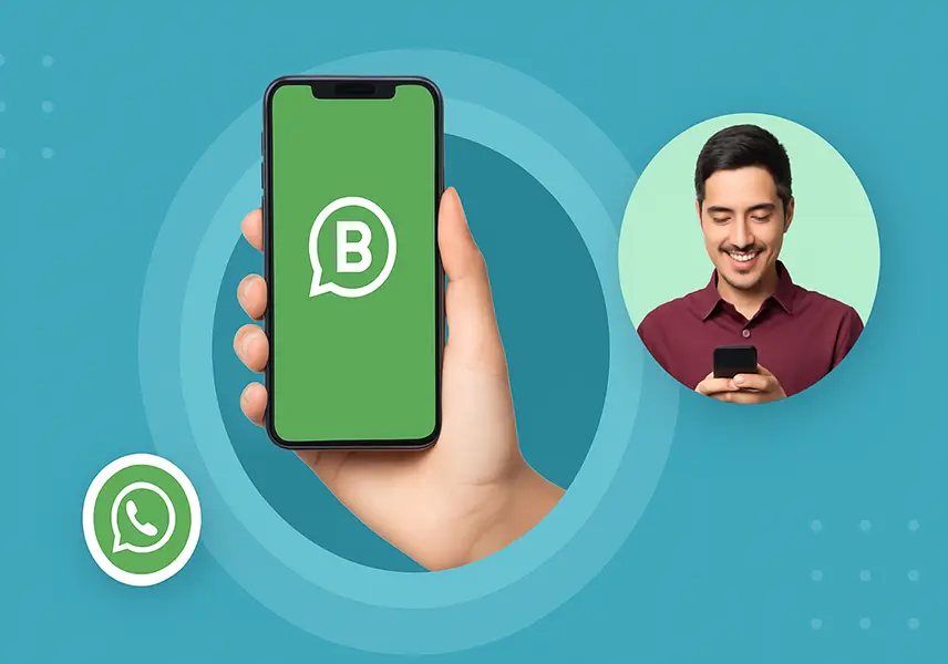 imagen ilustrativa de personas utilizandomensajes de marketing de whatsapp
