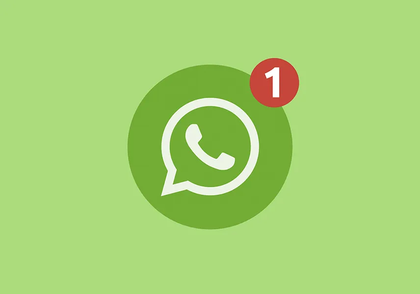 Imagen de una notificación de mensaje de WhatsApp